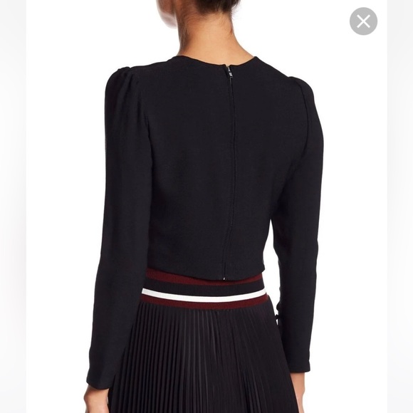 A.L.C Silk “Talia” Long Sleeved Cropped Top Size 6 NWT - Picture 2 of 10